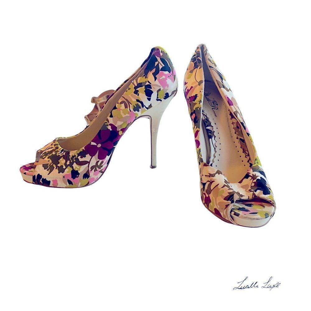 Garden Party: Wild Rose floral heels